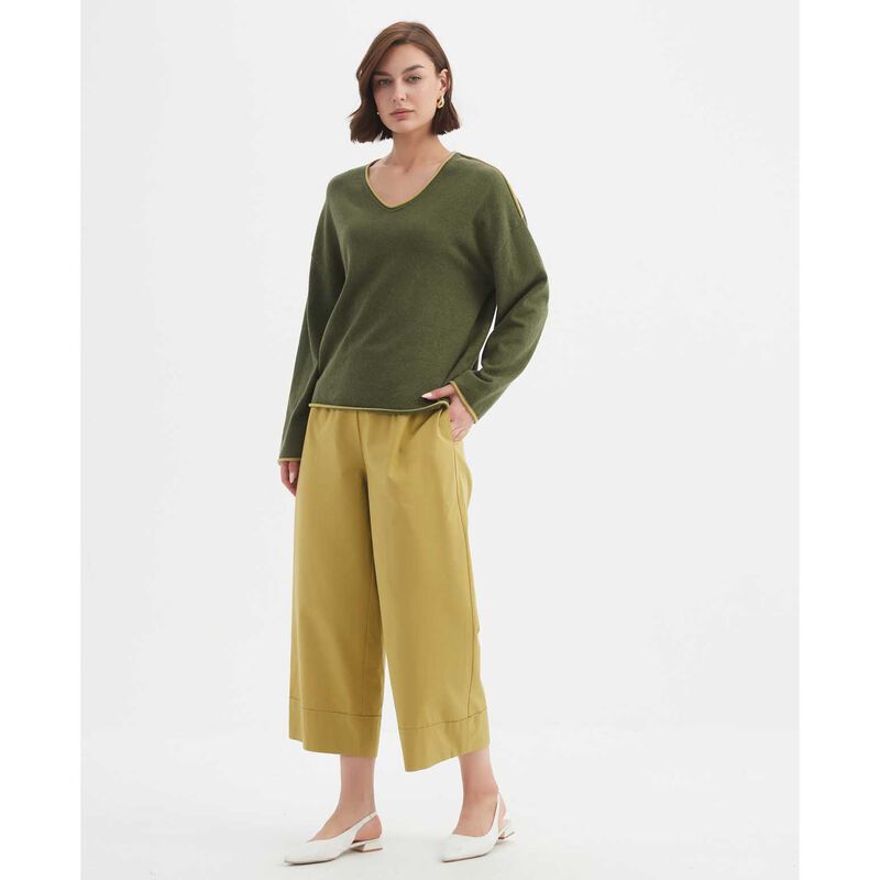 TIRELLI Contrast Trim Knit Jumper image number 3